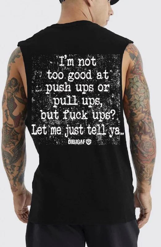 Men's Shirts with Embellished SleevesFuck Ups Muscle shirt