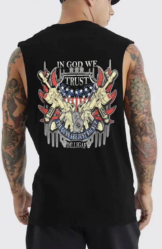 Men's Shirts with Pleated HemlinesGod and Guns Muscle shirt