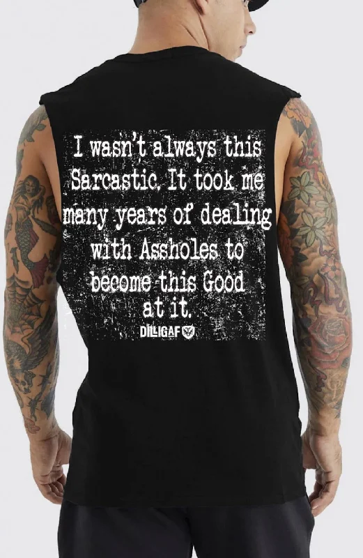 Men's Shirts with Appliquéd SleevesI haven't always been this Sarcastic Muscle shirt