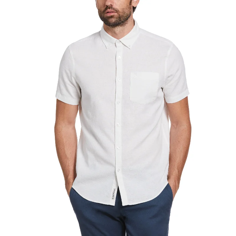 Lightweight Men's Poplin ShirtsLinen Blend Shirt