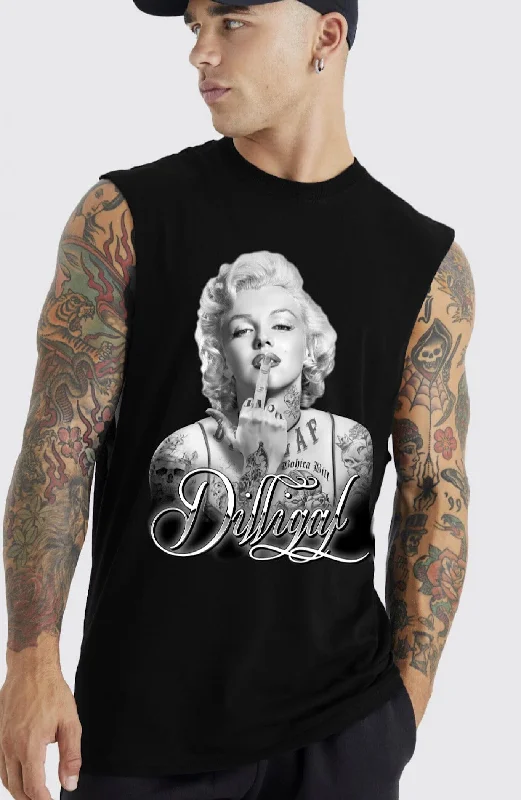 Men's Shirts for Outdoor ActivitiesMarilyn Kiss Muscle