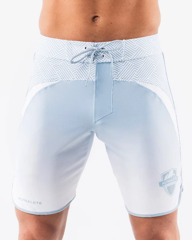 Men's Pants with Adjustable WaistbandsCrescent Boardshort - Sky White