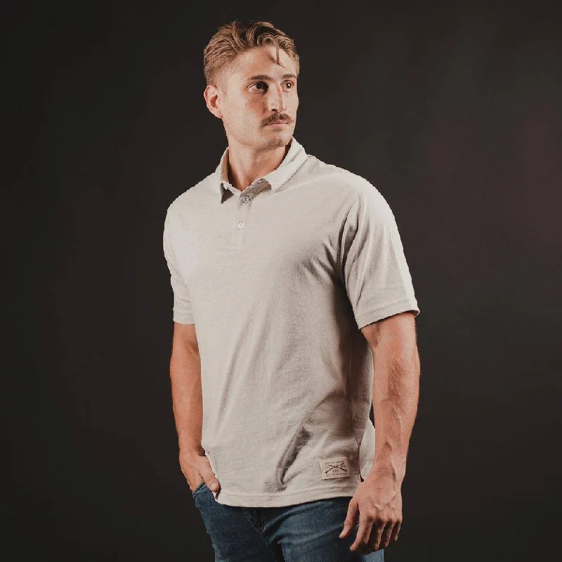 Men's Denim Shirts for a Rugged LookMen's Cruiser Polo - Heather Sand