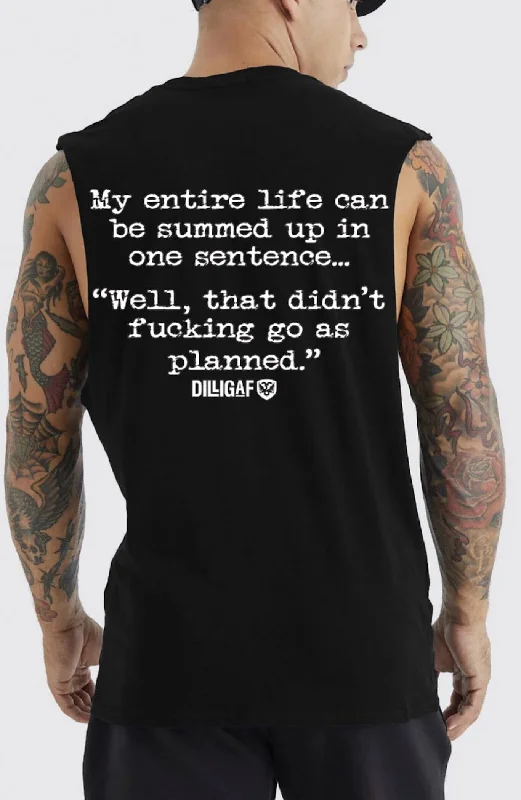 Men's Shirts with Embellished CollarsMy entire life summed up Muscle shirt