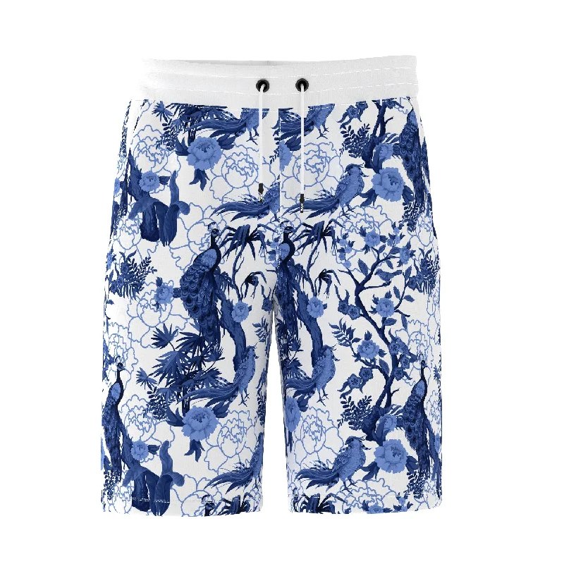 Men's Pants with Pleated FrontsPeacock Shorts