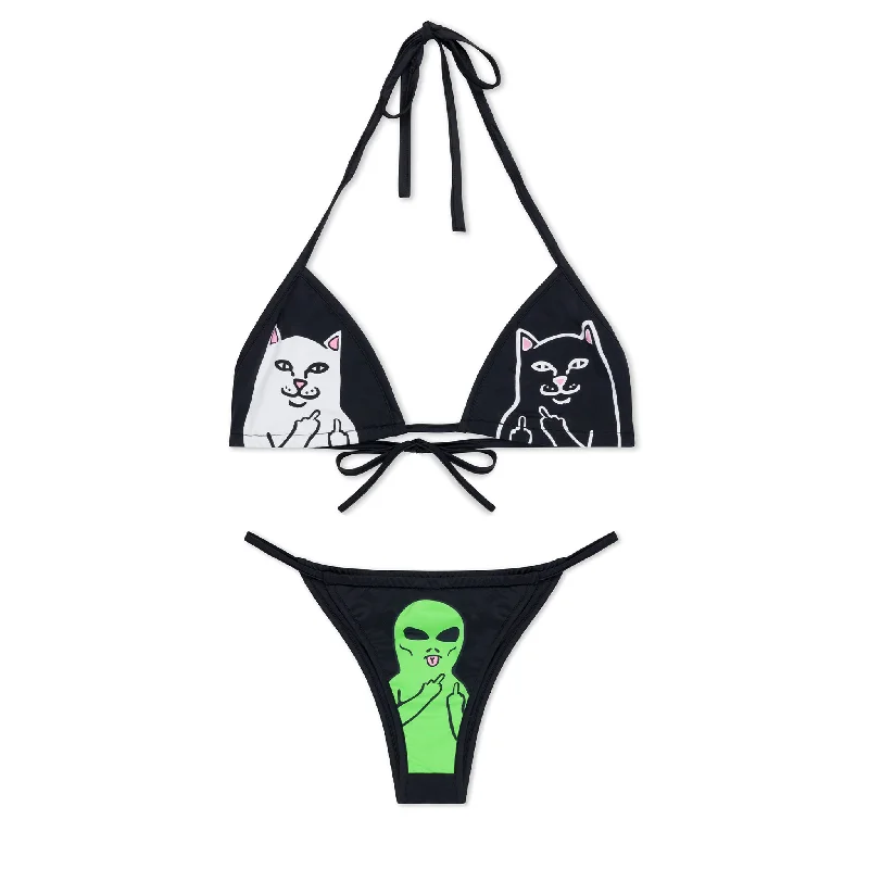 Casual Men's ChinosWhole Gang 2pc Bikini Set (Black)