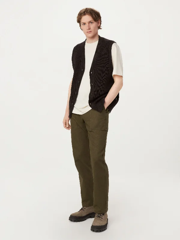 Layered Men's Vest SweatersThe Ribbed Sweater Vest in Dark Chocolate