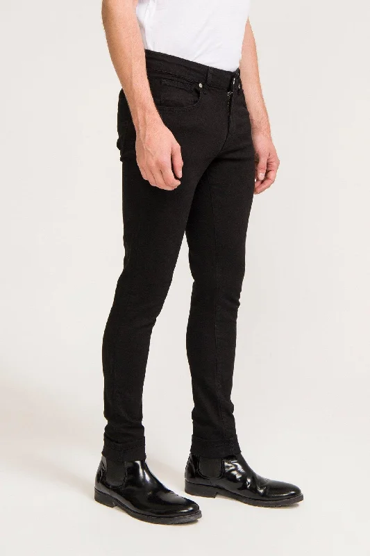 Men's Jeans in Unique PatternsLux  Weeks Wash Black Denim