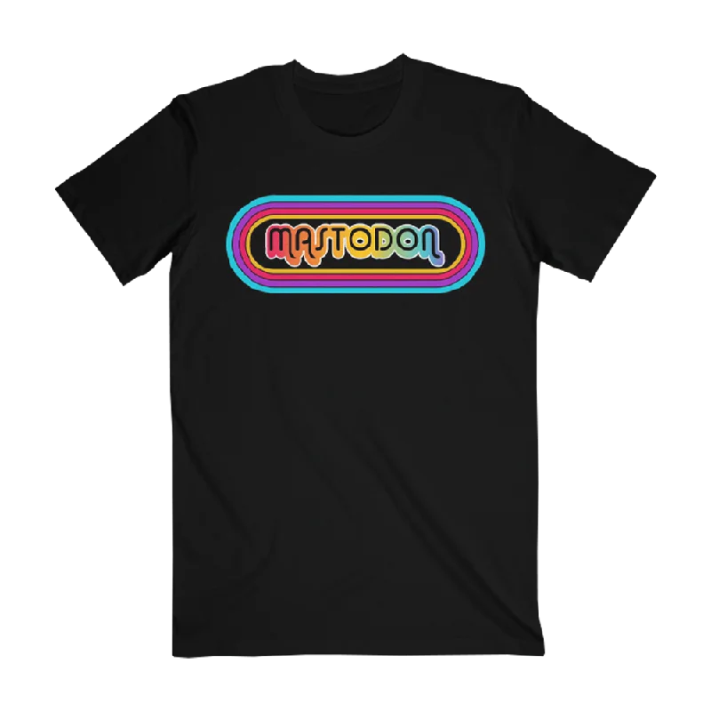 Casual Men's T-Shirts70's Rainbow Logo Tee