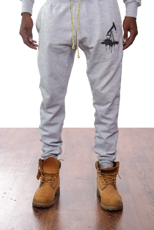 Men's Shirts with Button-Down PocketsOil Pump Sweatpants