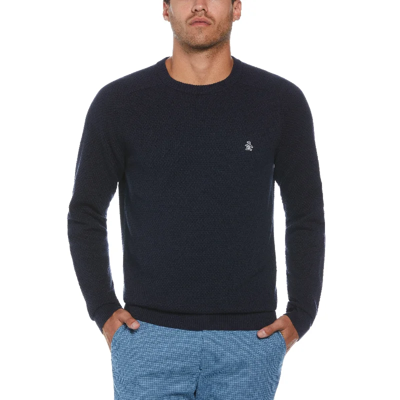 Athletic Men's Performance SweatersBubble Stitch Sweater