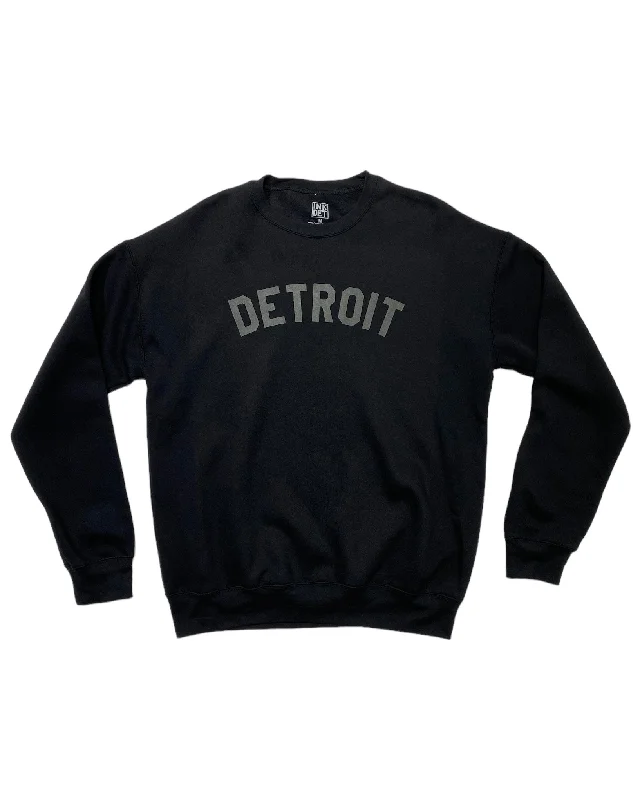 Men's Hoodies for Every OccasionInk Detroit Crewneck Sweatshirt - Black on Black