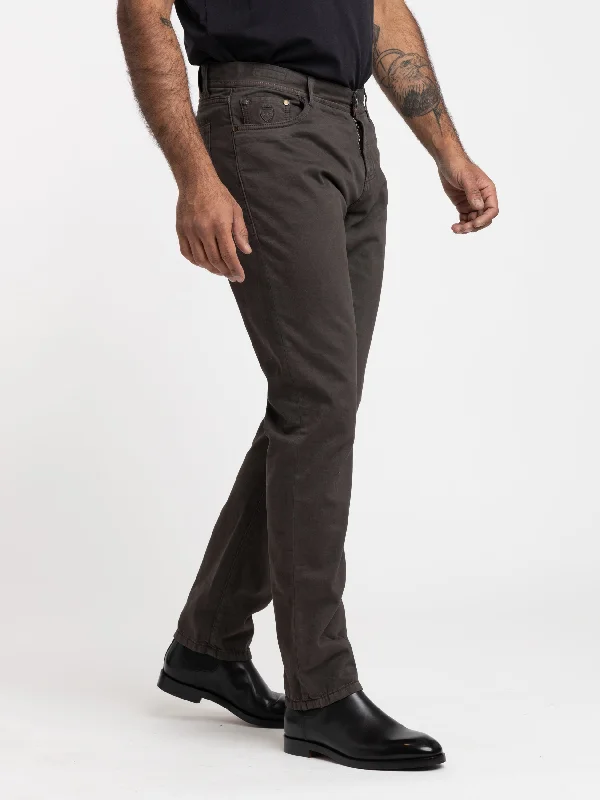 Men's Jeans for Office WearDark Brown Milano Jeans