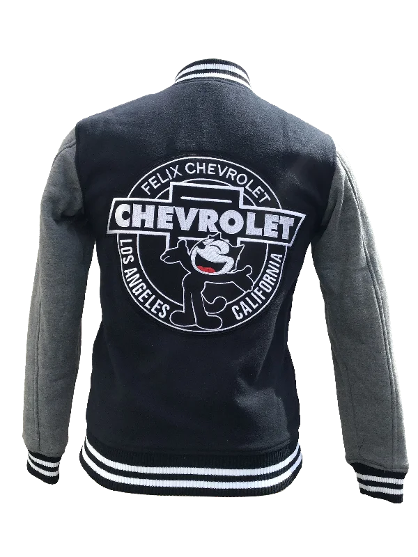 Elegant Men's Wool CoatsFelix Chevrolet Varsity Style Jacket