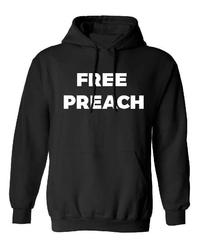 Men's Shirts with Appliquéd SleevesFREE PREACH HOODIE