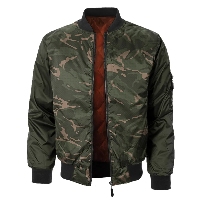 Essential Men's Puffer JacketsFresh Camo Bomber Jacket