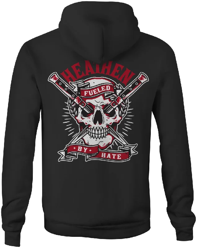 Durable Men's Canvas Hoodies"Fueled By Hate" Hoodie