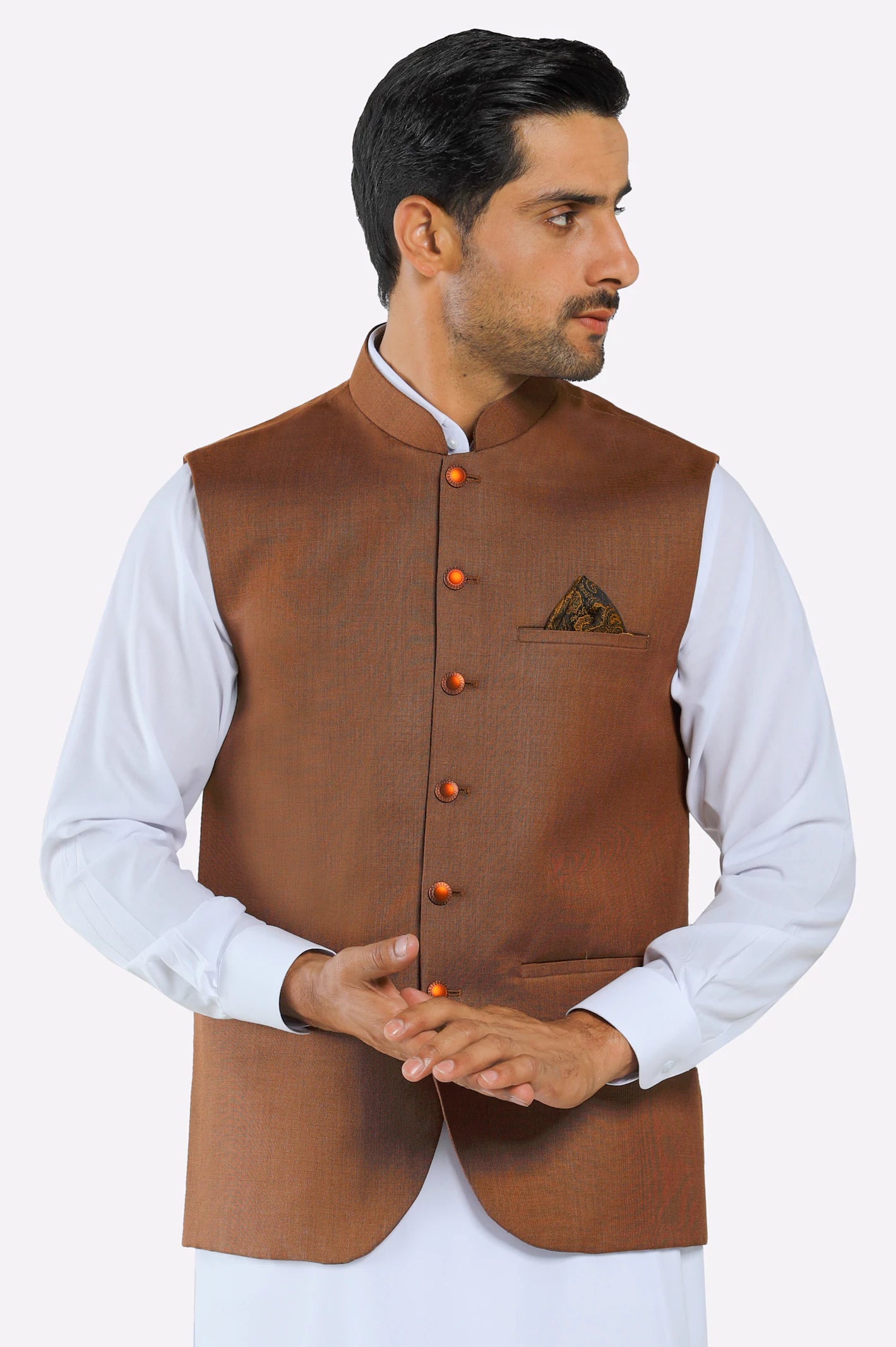 Functional Men's Ski JacketsCoffee Brown Waistcoat