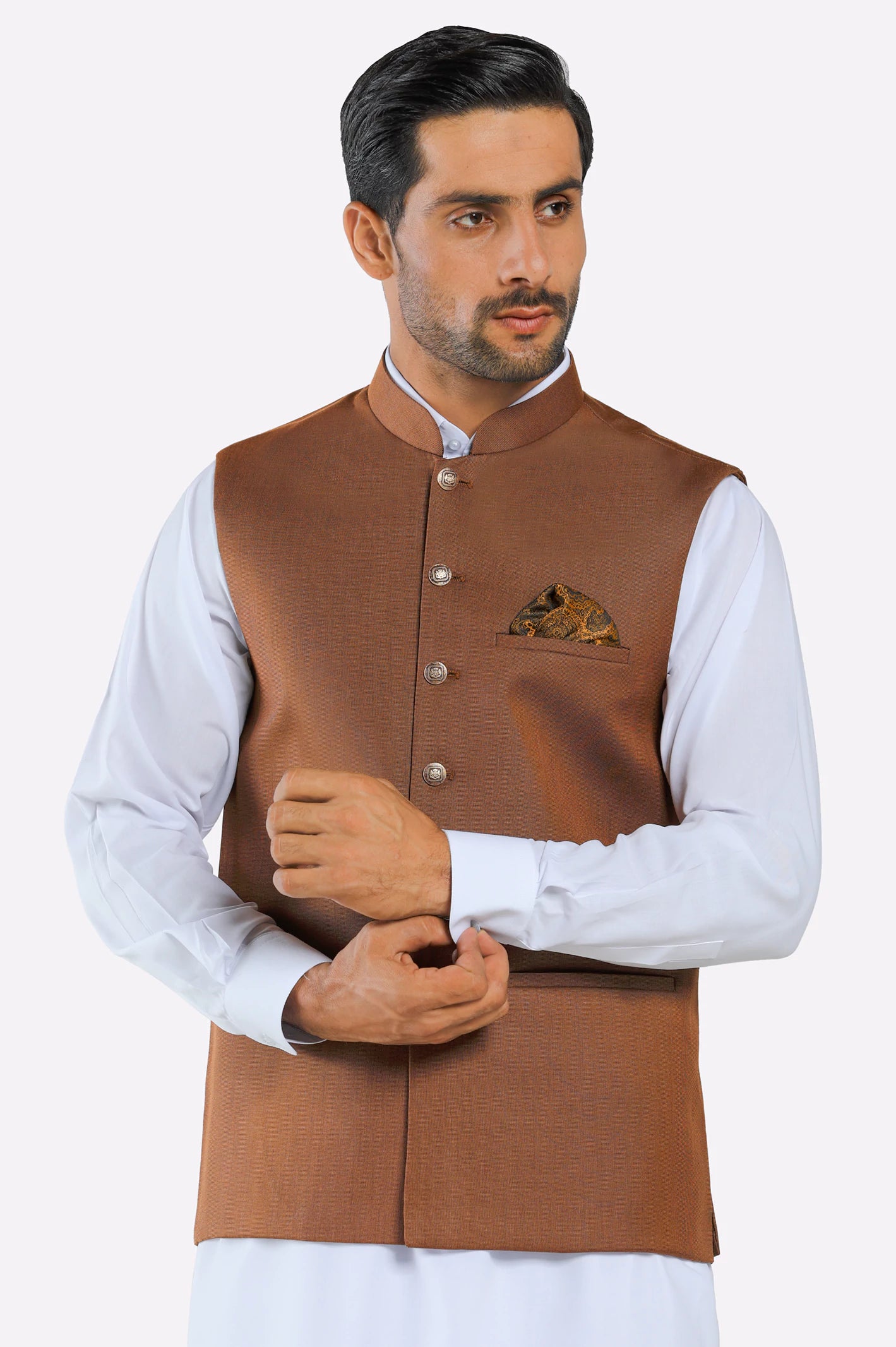 Men's Coats for Tall MenCoffee Brown Waistcoat