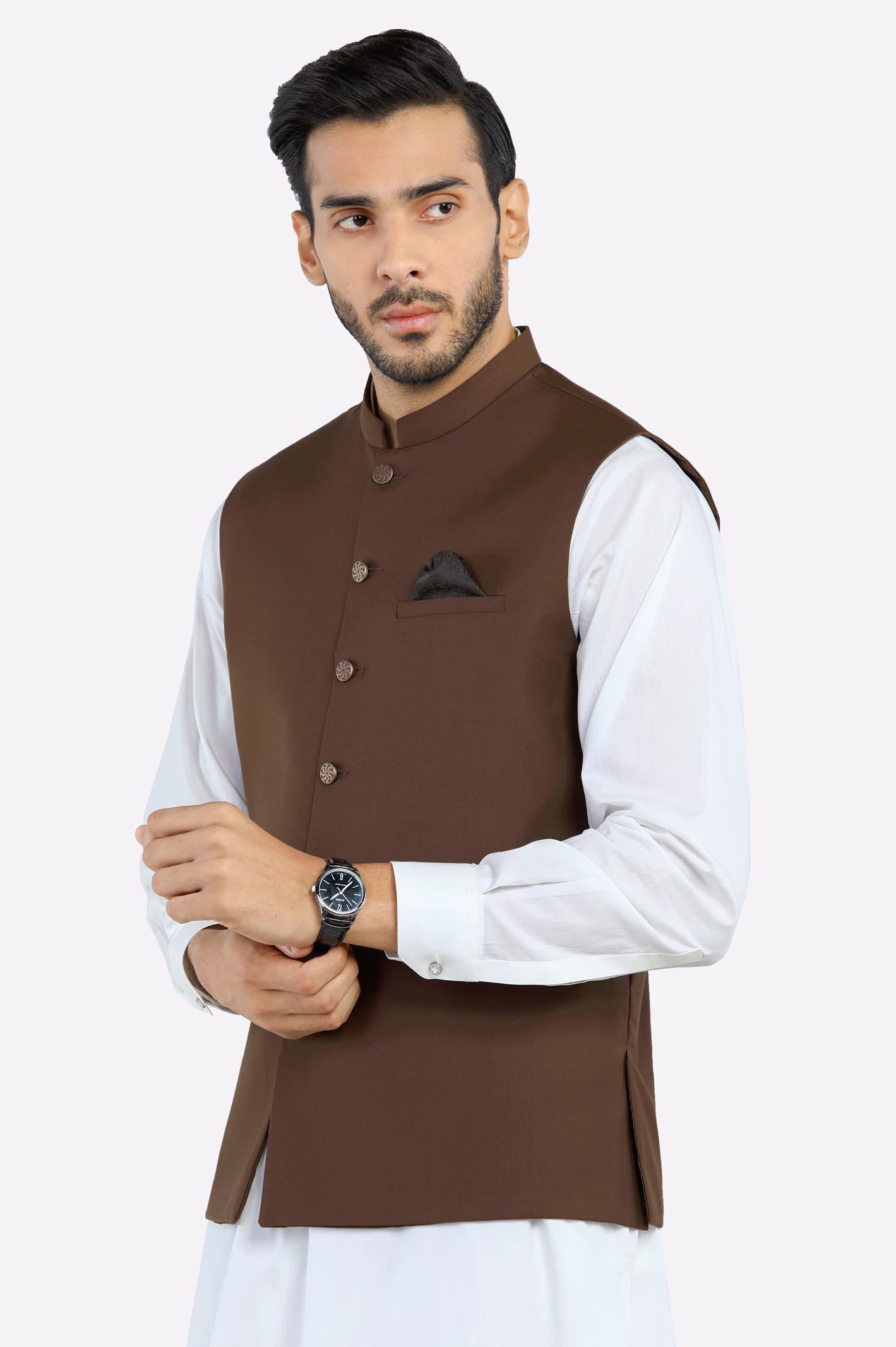 Men's Coats with HoodsLight Brown Waistcoat