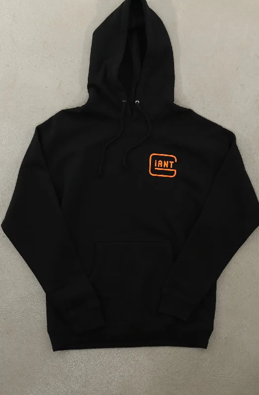 Men's Hoodies with Appliqué DetailsGiant II (Men's Black Hoody)