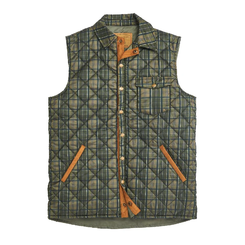 Men's Sweaters for AutumnGrouse Plaid Braswell Vest - Olive