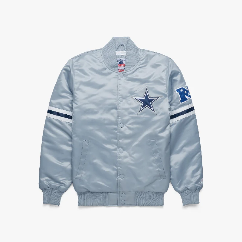 Comfortable Men's ParkasHOMAGE X Starter Cowboys Satin Jacket