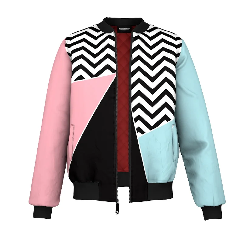 Men's Coats with Stretch FabricIlluminati Bomber Jacket