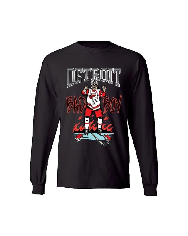 Stylish Men's Designer HoodiesInk Detroit Bad Boy Long Sleeve T-Shirt - Black