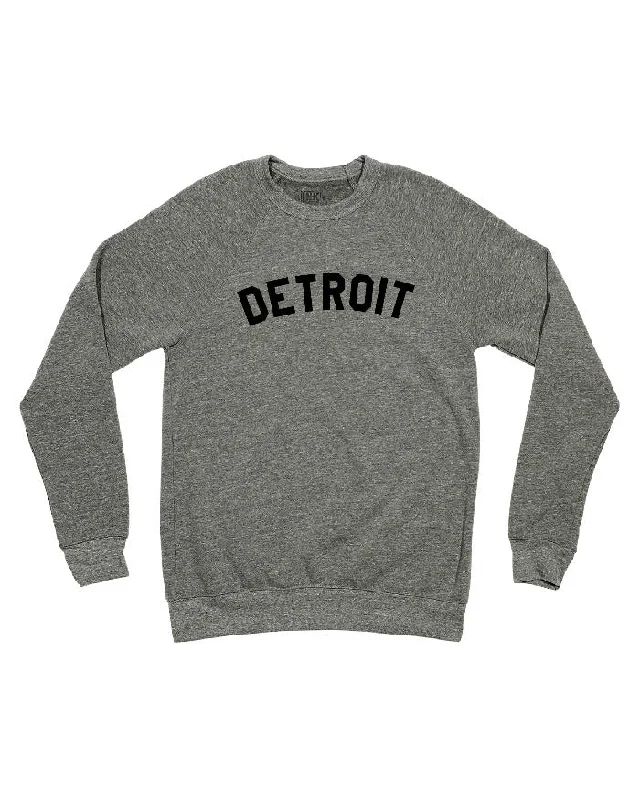 Men's Hoodies for GymInk Detroit Crewneck Sweatshirt - Heather Grey