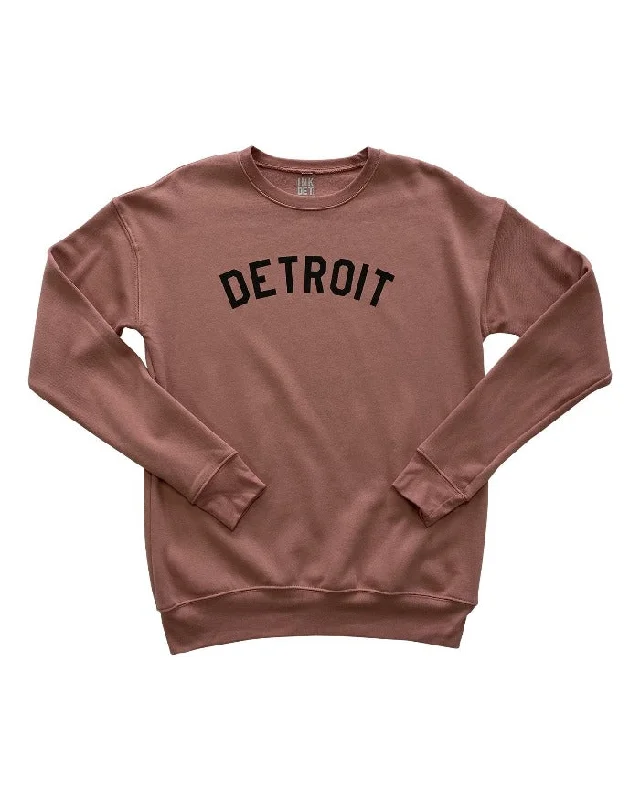 Men's Hoodies with LogoInk Detroit Crewneck Sweatshirt - Mauve