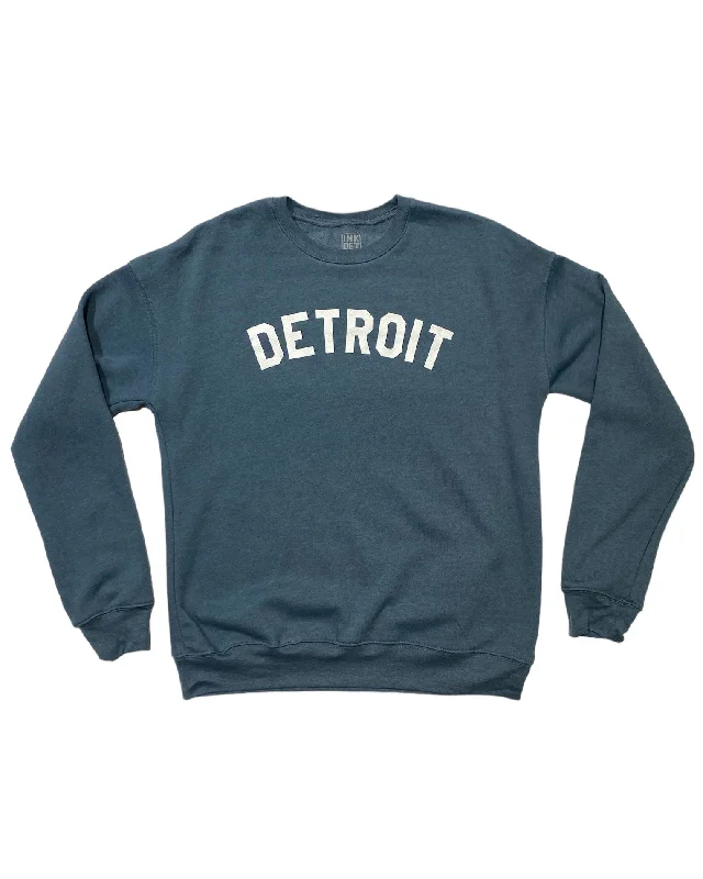 Cool Men's Graphic HoodiesInk Detroit Crewneck Sweatshirt - Heather Slate