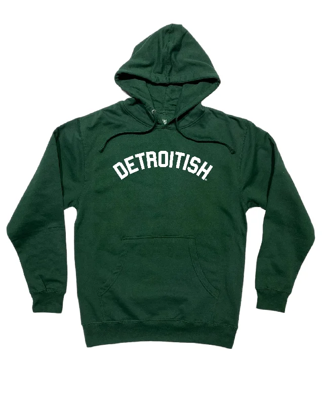 Men's Hoodies for Ice FishingInk Detroit - Detroitish Hoodie - Forest Green