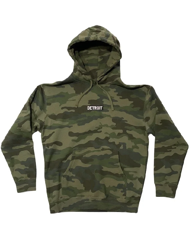 Men's Hoodies for WorkoutInk Detroit Premium Heavyweight Hoodie - Camouflage