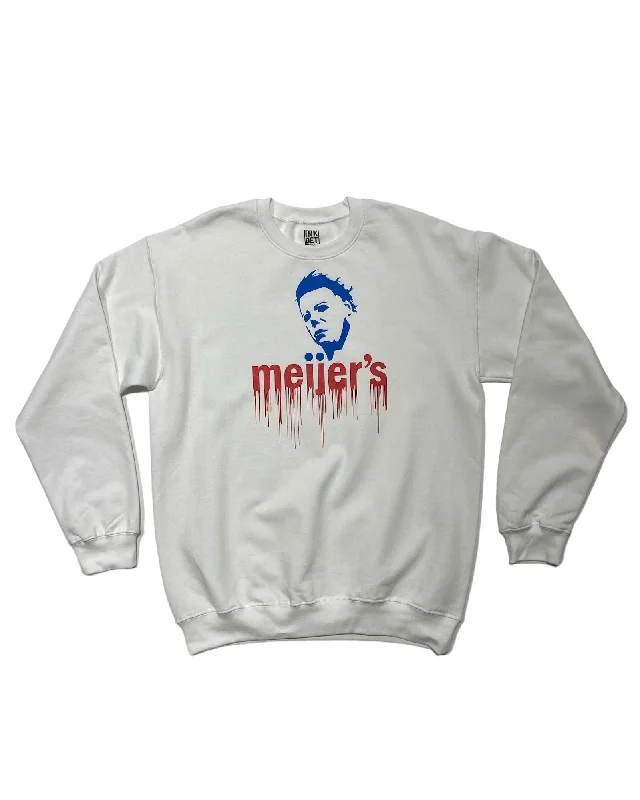 Luxurious Men's Cashmere HoodiesInk Detroit -  Michael Meijer's Crewneck Sweatshirt - White