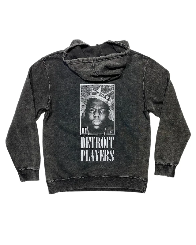 Affordable Men's HoodiesInk Detroit - My Detroit Players Mineral Wash Hoodie - Black