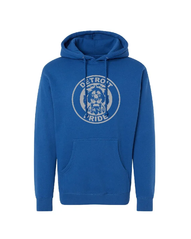 Men's Hoodies with Adjustable HoodsInk Detroit - Pride Blue Hoodie