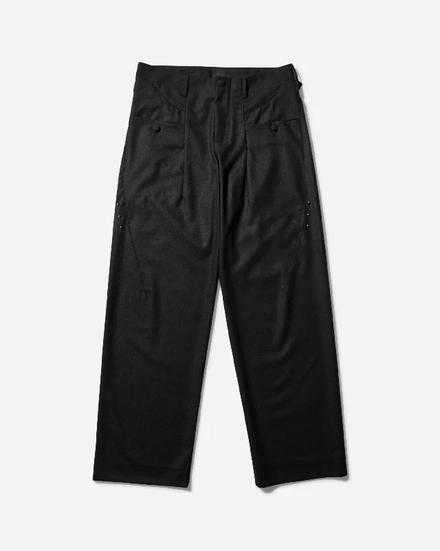 Wide-Leg Men's JeansMen's Asset Trousers Shungite Black