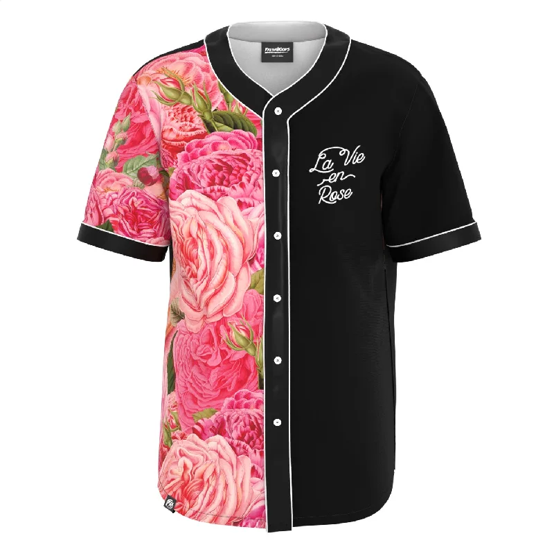 Men's Shirts with Convertible CollarsLa Vie En Rose Jersey