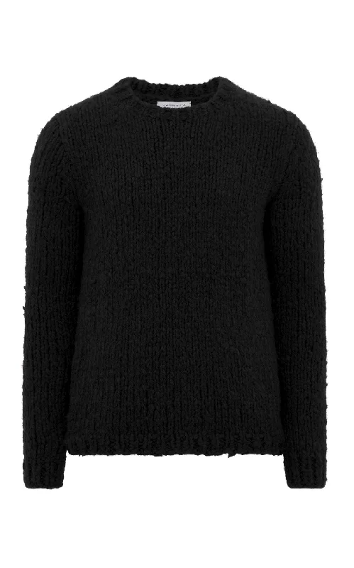 Men's Sweaters with SnapsLawrence Knit Sweater in Black Welfat Cashmere