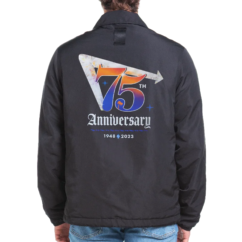 Men's Shirts with Embellished Hemlines75th Anniversary Lightweight Jacket