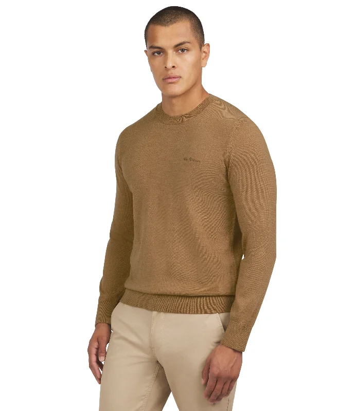 Men's Sweaters with Shawl CollarsMerino Crew - Light Brown