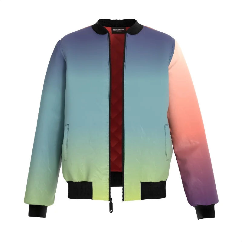 Men's Coats with VentilationMulti Tone Bomber Jacket