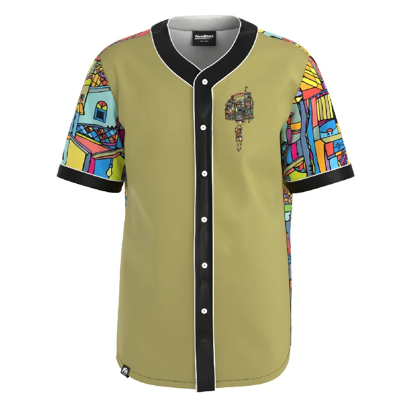 Men's Shirts with Barrel CuffsRainboy Khaki Jersey