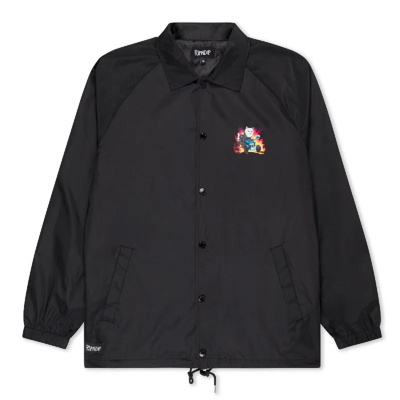 Men's Coats for Big and TallRisky Business Coaches Jacket (Black)