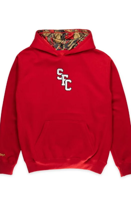 Essential Men's Sports HoodiesSAVS x Adapt :: Gold Blooded SFC (Men's Red Hoody)