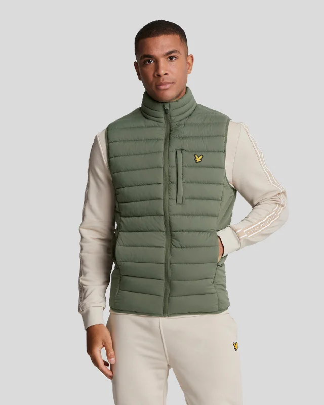 Men's Coats with Magnetic ClosuresSports Stretch Lightweight Quilted Gilet