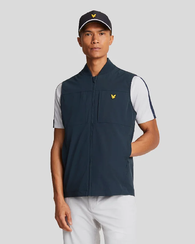 Men's Coats for Winter SportsTechnical Golf Gilet