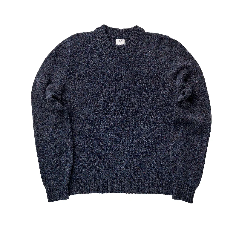 Men's Sweaters with Kangaroo PocketsThe Sloe Berry Crew Neck Woollen Sweater