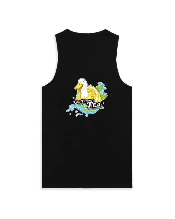 Men's Shirts with Bow TiesToo Turnt Tea Duck Tank